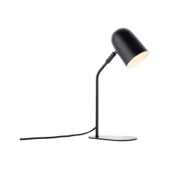 Tong tafellamp, zwart, hoogte 38 cm, metaal