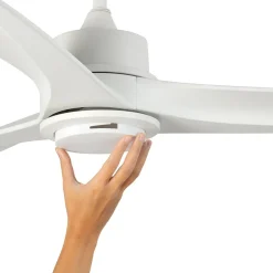 Tonic plafondventilator, wit, gelijkstroom, stil, afstandsbediening