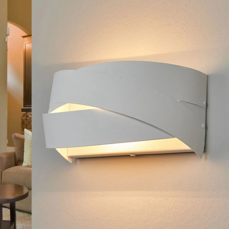 Tornado - sneeuwwitte wandlamp