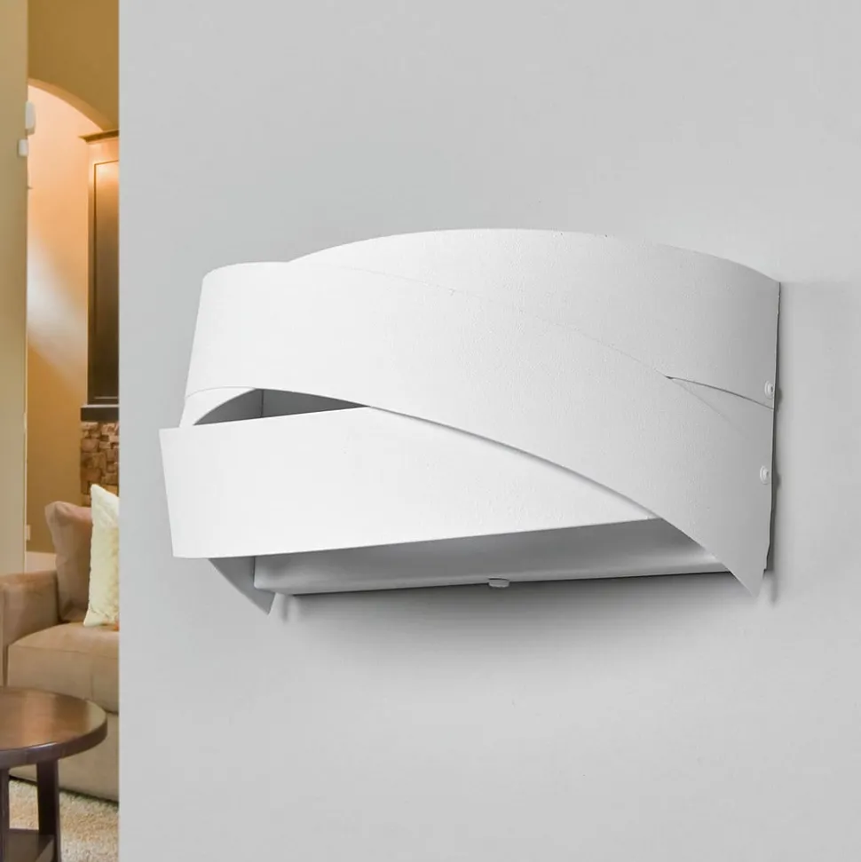 Tornado - sneeuwwitte wandlamp