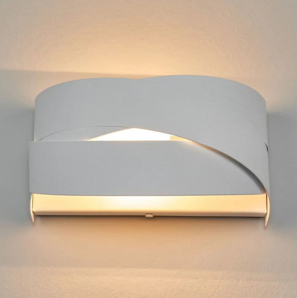 Tornado - sneeuwwitte wandlamp