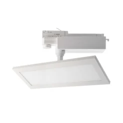 TRACK LIGHT LED paneel, wit, 3-fase, 3.000 K, aan/uit