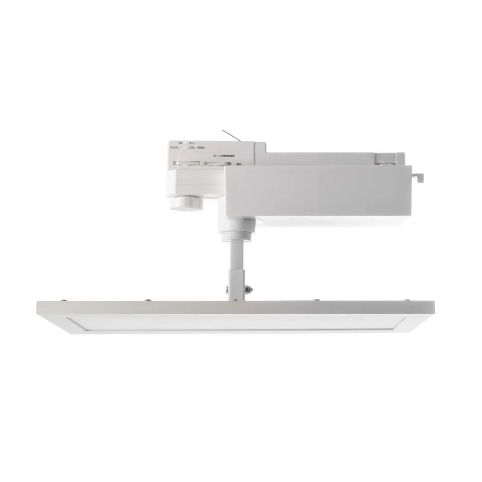 TRACK LIGHT LED paneel, wit, 3-fase, 3.000 K, aan/uit
