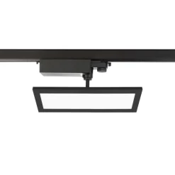 TRACK LIGHT LED paneel, zwart, 3-fase, 4.000 K, aan/uit