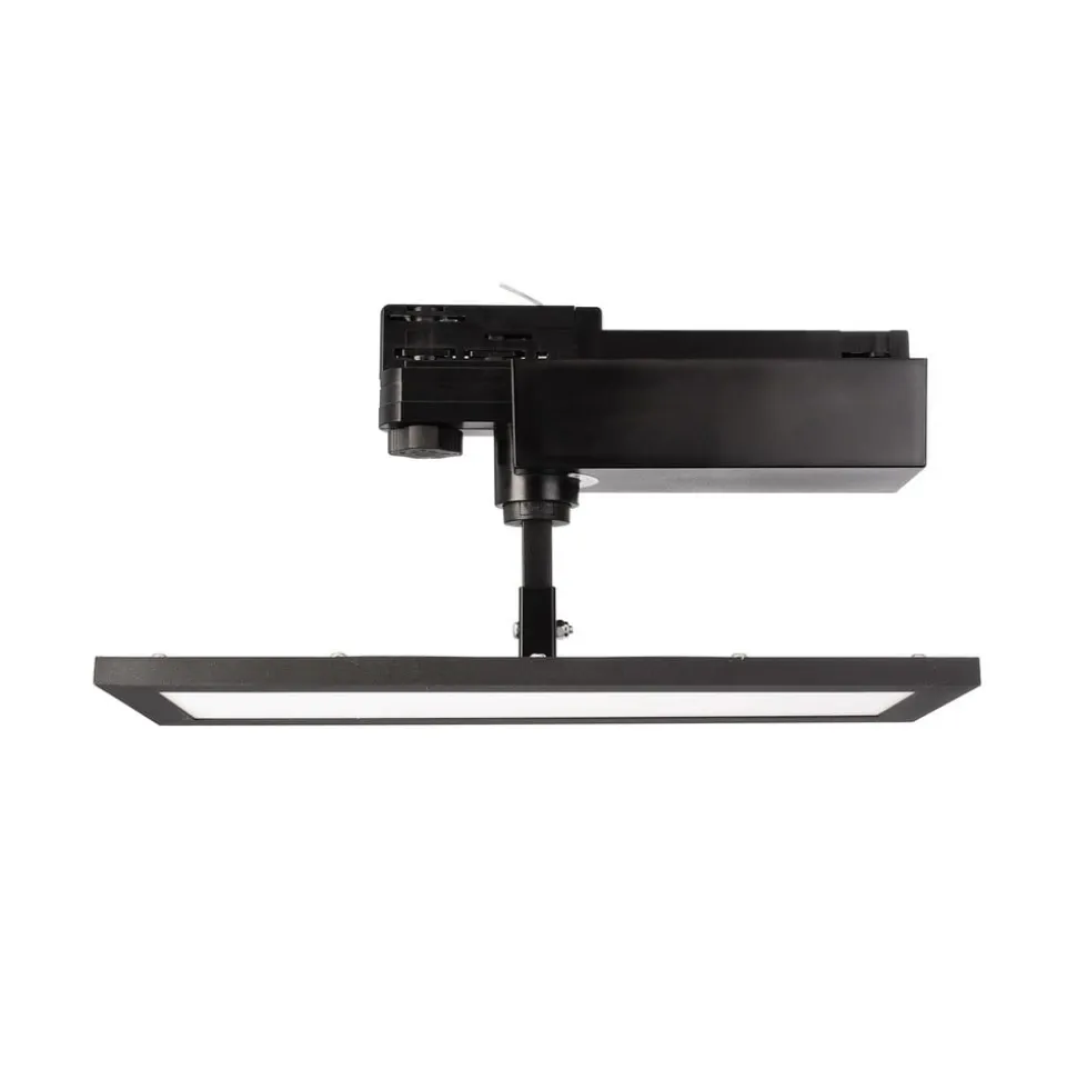 TRACK LIGHT LED paneel, zwart, 3-fase, 4.000 K, aan/uit