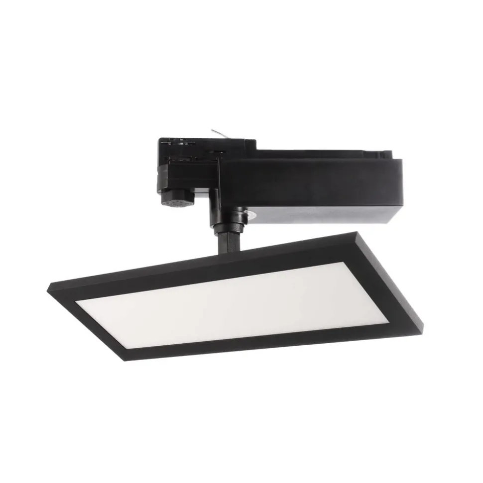 TRACK LIGHT LED paneel, zwart, 3-fase, 3.000 K, aan/uit