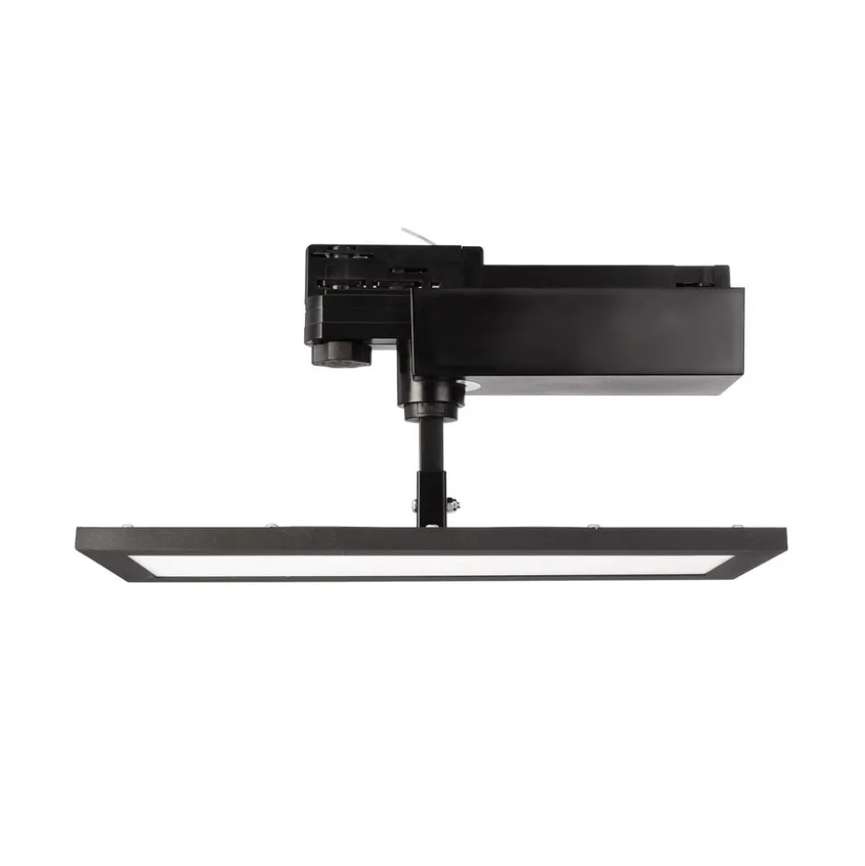 TRACK LIGHT LED paneel, zwart, 3-fase, 3.000 K, aan/uit