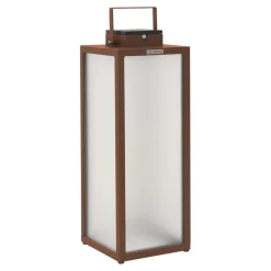 Tradition LED-lantaarn op zonne-energie, corten, hoogte 65 cm