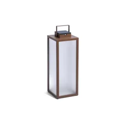 Tradition LED-lantaarn op zonne-energie, corten, hoogte 65 cm