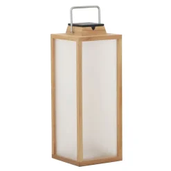 Tradition LED-lantaarn op zonne-energie gemaakt van teakhout Hoogte 65