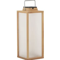 Tradition LED-lantaarn op zonne-energie gemaakt van teakhout Hoogte 65