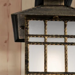 Traditionele buiten-hanglamp ILKA met ketting