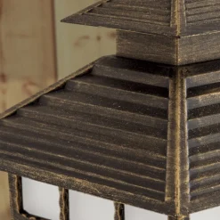 Traditionele buiten-hanglamp ILKA met ketting