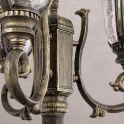 Traditionele 3-lichts lantaarnpaal PAULA