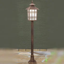 Traditionele padlamp ILKA in lantaarnvorm