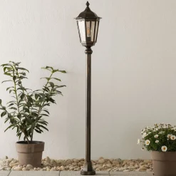 Traditionele tuinpadverlichting Fabio, 140 cm