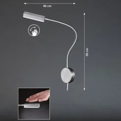 Traploos dimbare LED wandlamp Raik met stekker