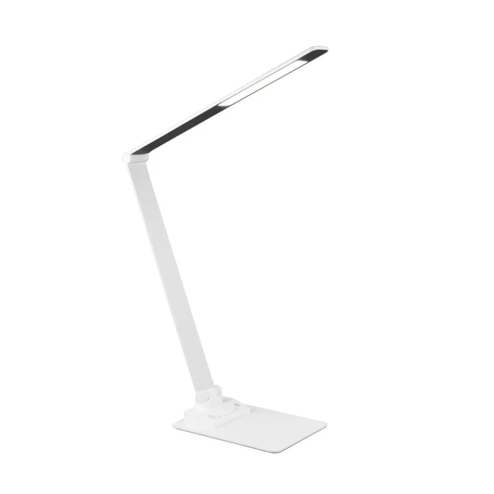 Travis LED tafellamp, wit, CCT, dimbaar, touch, USB