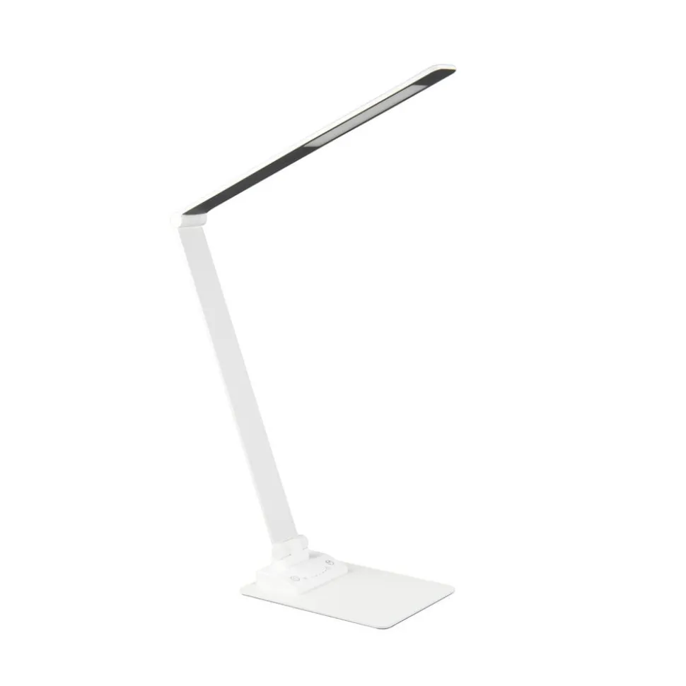 Travis LED tafellamp, wit, CCT, dimbaar, touch, USB