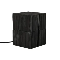 Treasure tafellamp, zwart, hout, scharnierend