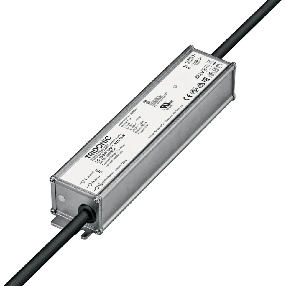 TRIDONIC LED driver LC 35W 24V IP67 L EXC UNV