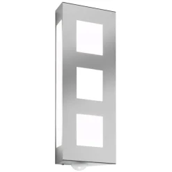 Trilo buitenwandlamp van roestvrij staal met sensor