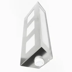 Trilo buitenwandlamp van roestvrij staal met sensor