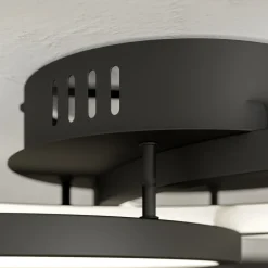 Trio WiZ Aaron smart LED plafondlamp, antraciet