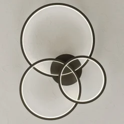 Trio WiZ Aaron smart LED plafondlamp, antraciet