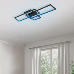 Trio WiZ Thiago smart plafondlamp 104cm antraciet