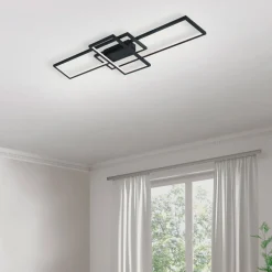 Trio WiZ Thiago smart plafondlamp 104cm antraciet