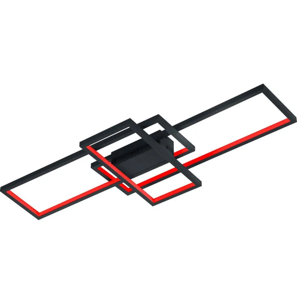 Trio WiZ Thiago smart plafondlamp 104cm antraciet