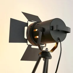 Tripod vloerlamp Devon in zwart