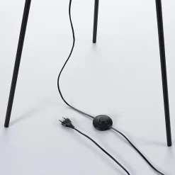 Tripod vloerlamp Devon in zwart