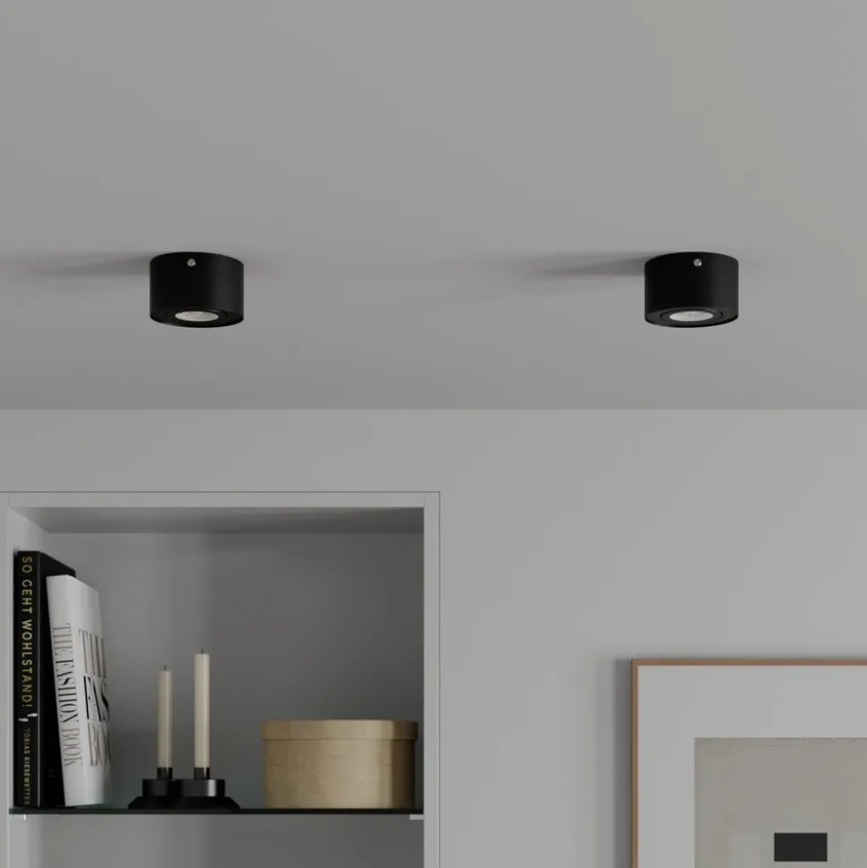 Tube LED plafondspot, zwart