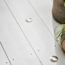 Tuin 24 Decklight set van 3 in zilver, 3x0.8W