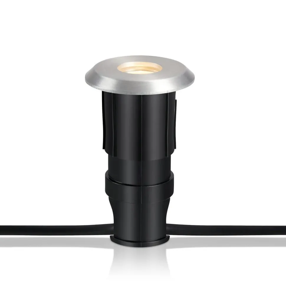 Tuin 24 Deklamp, zilver, opbouwlicht, 3W