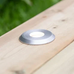 Tuin 24 Deklamp, zilver, opbouwlicht, 0.8W