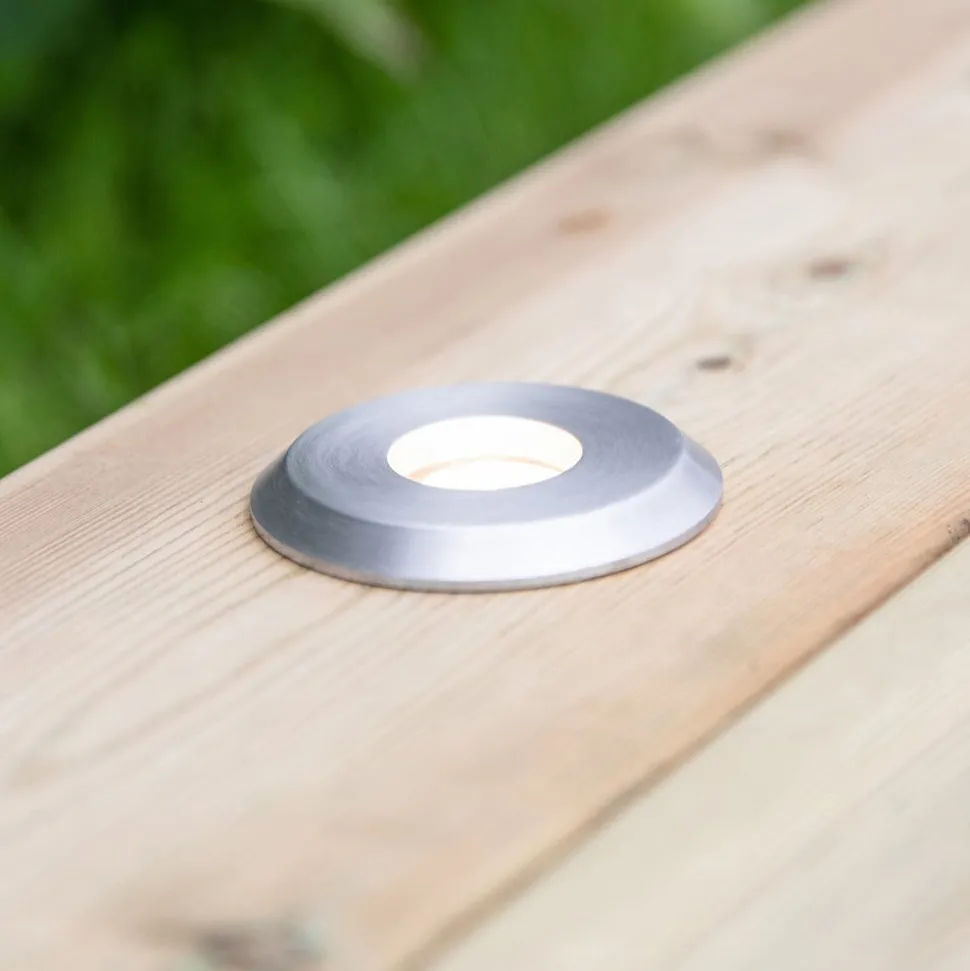 Tuin 24 Deklamp, zilver, opbouwlicht, 0.8W