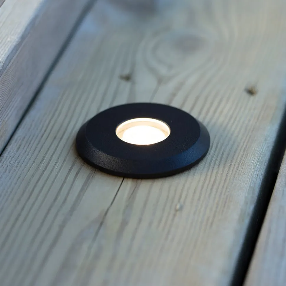 Tuin 24 Deklamp, zwart, bovenlicht, 0.8W