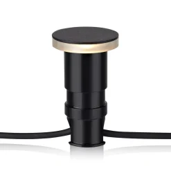 Tuin 24 Deklamp zwart 3W lateraal Ø6cm