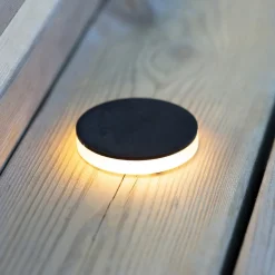 Tuin 24 Deklamp zwart 3W lateraal Ø6cm