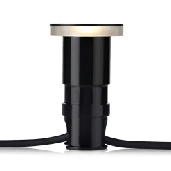 Tuin 24 Deklamp zwart 3W lateraal Ø6cm