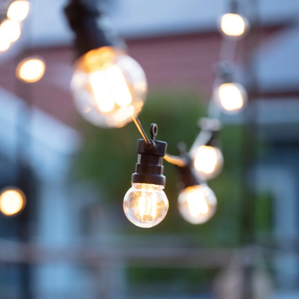 Tuin 24 LED lichtketting Circulair 10-lamps G45