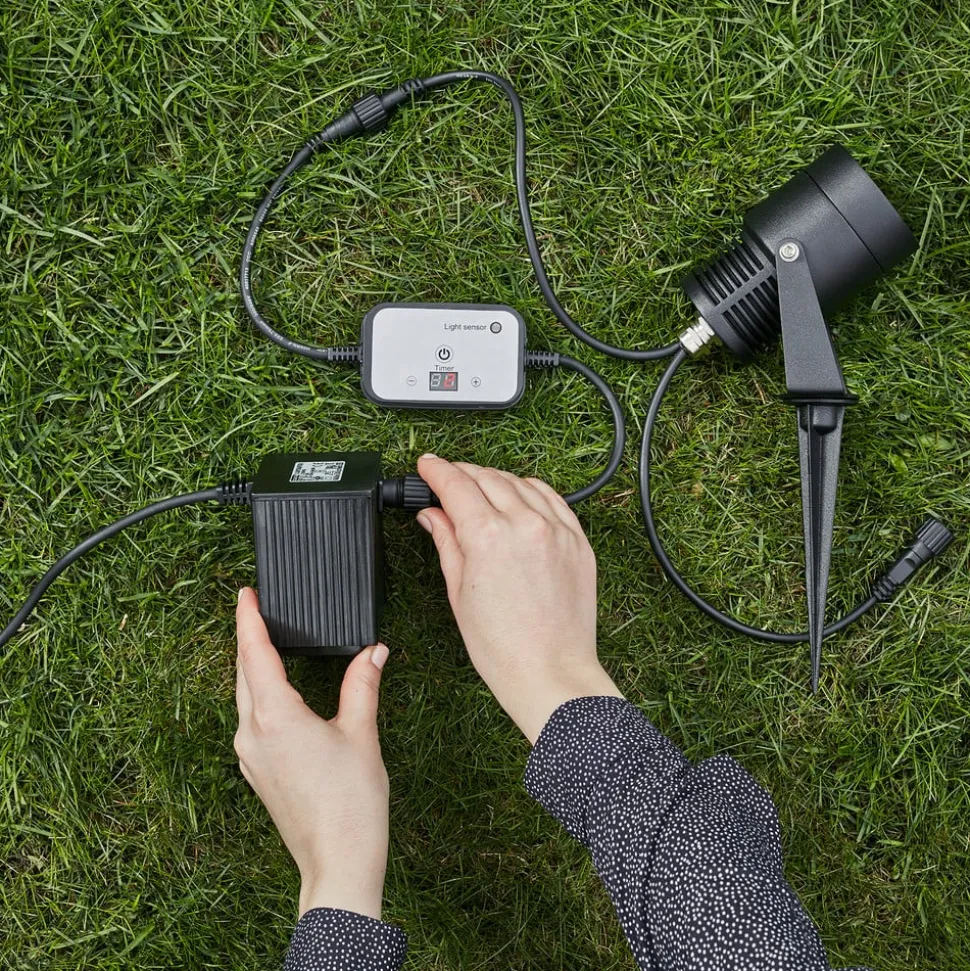 Tuin 24 LED spot, zwart, 9 watt