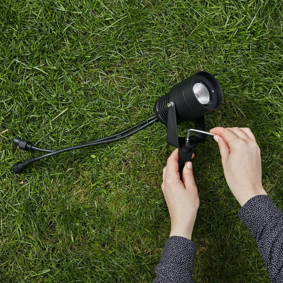 Tuin 24 LED spot, zwart, 9 watt