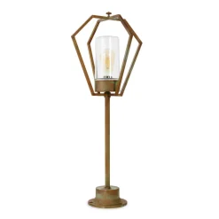 Tuinpadverlichting 3456 messing antiek/helder 88cm