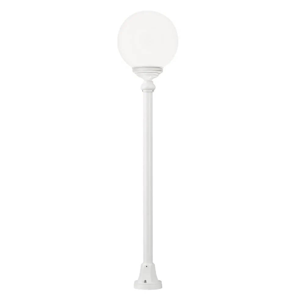 Tuinpadverlichting 1132 met bolkap, wit