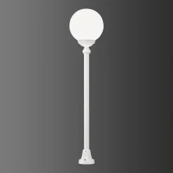Tuinpadverlichting 1132 met bolkap, wit
