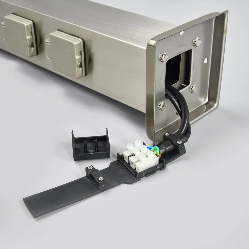 Tuinpadverlichting 400166 met twee stopcontacten, sensor